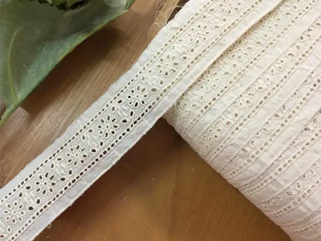 DIY ручной работы стеганая хлопчатобумажная ткань кружевное бежевое кружево с
