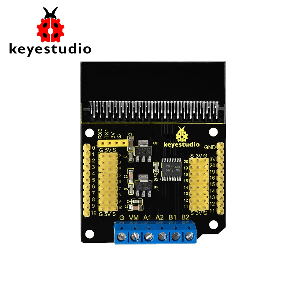 Keyestudio плата выключателя привода двигателя для Micro : Bit|Интегральные схемы| |