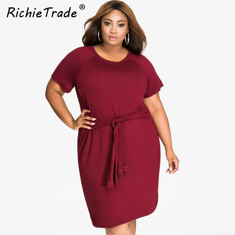 RICHIETRADE Color Block Casual Mini Dresses New Autumn Style Black White Patchwork Crew Neck Short Sleeve Shift Dress | Женская одежда