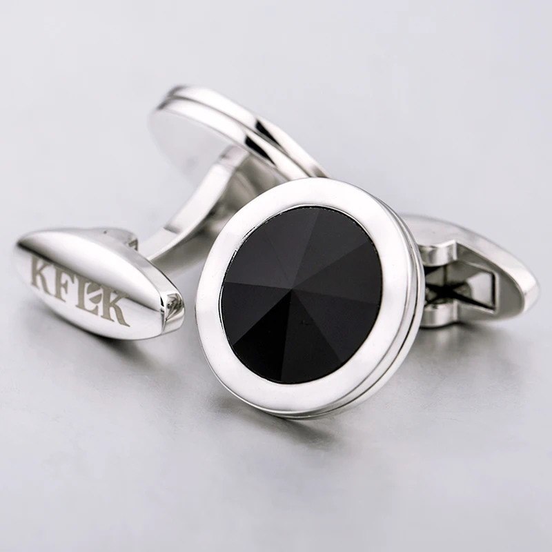 2018 Элитная рубашка Kflk запонки для мужчин подарок бренд манжеты Кнопка Кристалл