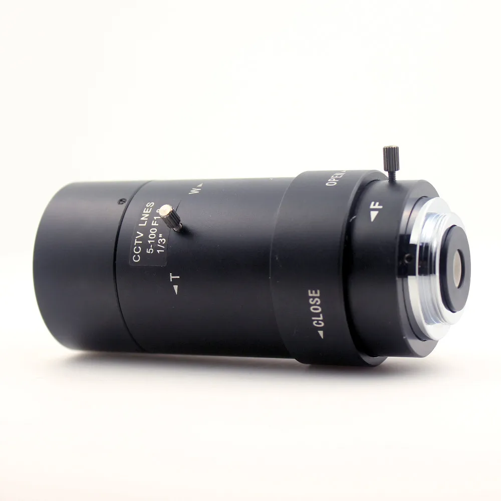 Новинка 5 100 мм Объектив CS F1.8 1/3 &quotварифокальный зум Ручной Радужный объектив для