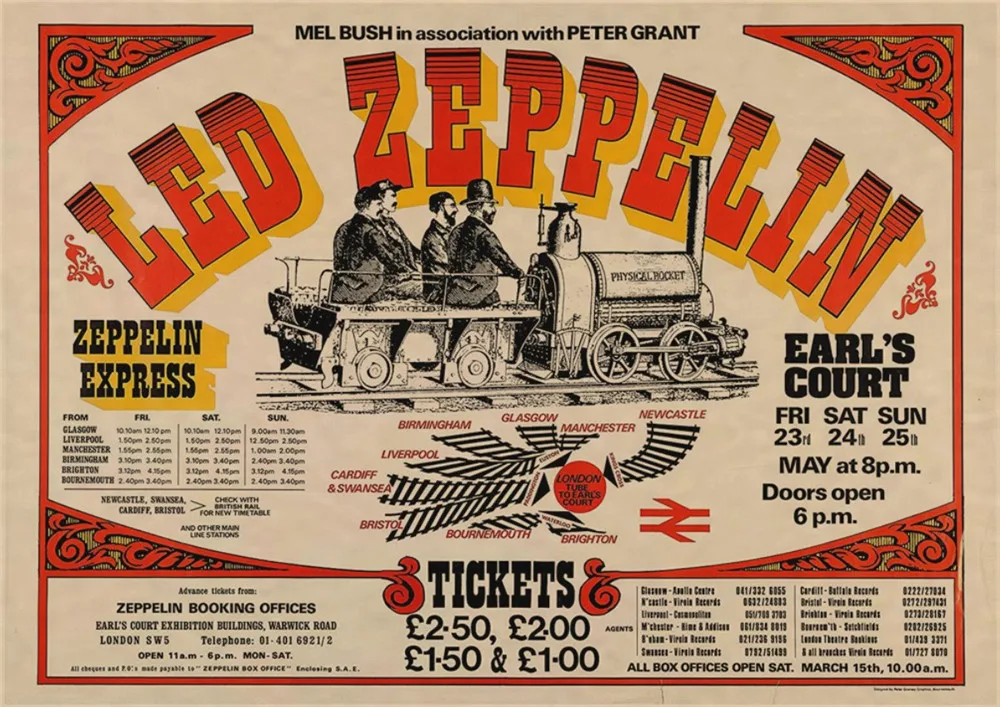 Led Zeppelin рок-музыка постеры/Led Zeppelin музыка классический постер Винтажный стиль стены крафт-бумага плакат домашний художественный бренд - Цвет: 3
