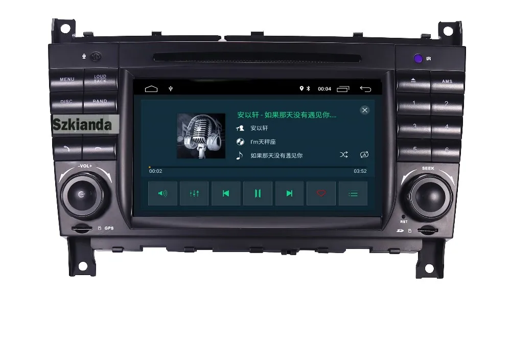 Android 9,0 автомобильный dvd-плеер для Mercedes Benz W203 W209 W219 a-класс A160 c-класс C180 C200 CLK200 C230 gps Радио стерео