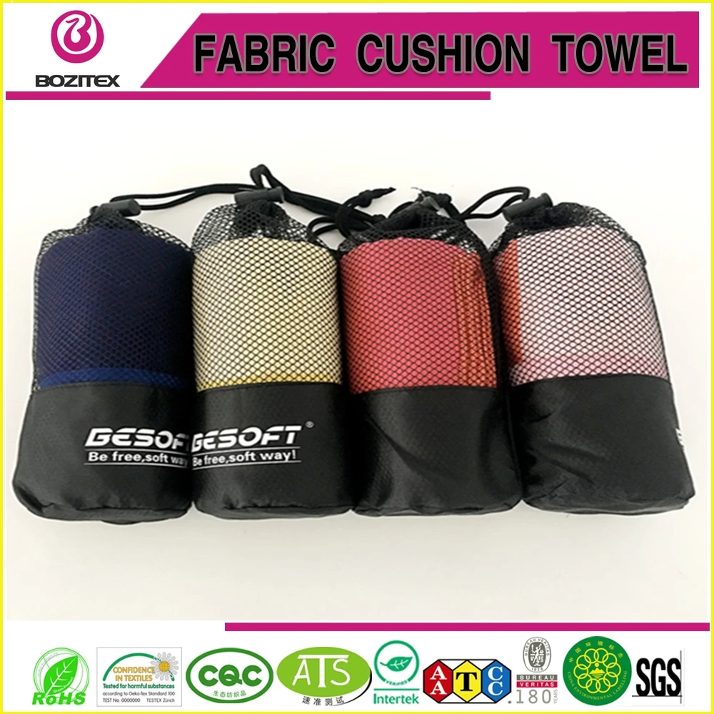 China brand right outdoor sports microfiber towel swimming trip yoga quick dry with mesh bag |