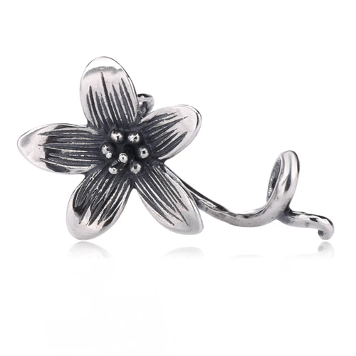 Anemone Pendant Lovecabin 925 пробы Серебряный Тролль кулон мудрости цветок анемон талисманы Херувим бусины для изготовления ювелирных изделий винтажный браслет - Цвет: Anemone Pendant