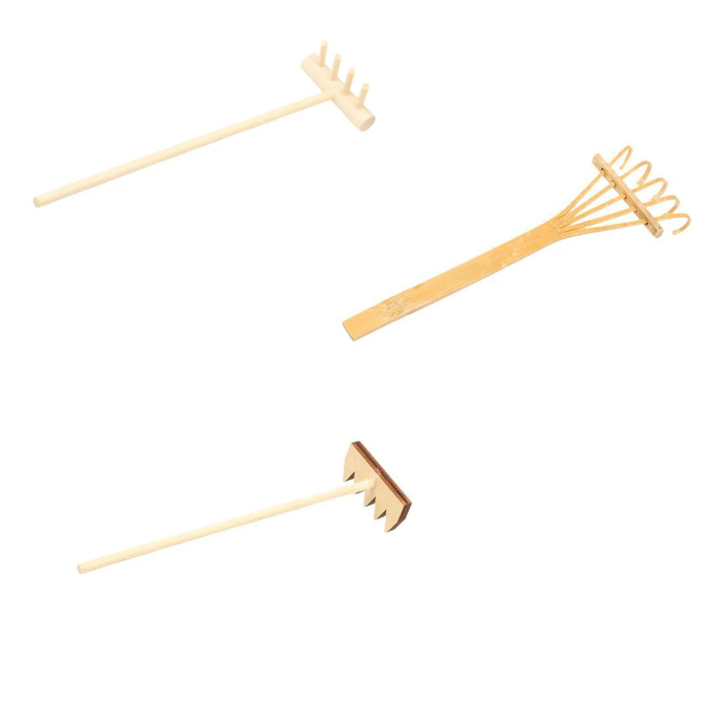 3 шт Мини грабли для дзен сад песок настольная медитация фэн шуй Декор|Статуэтки и