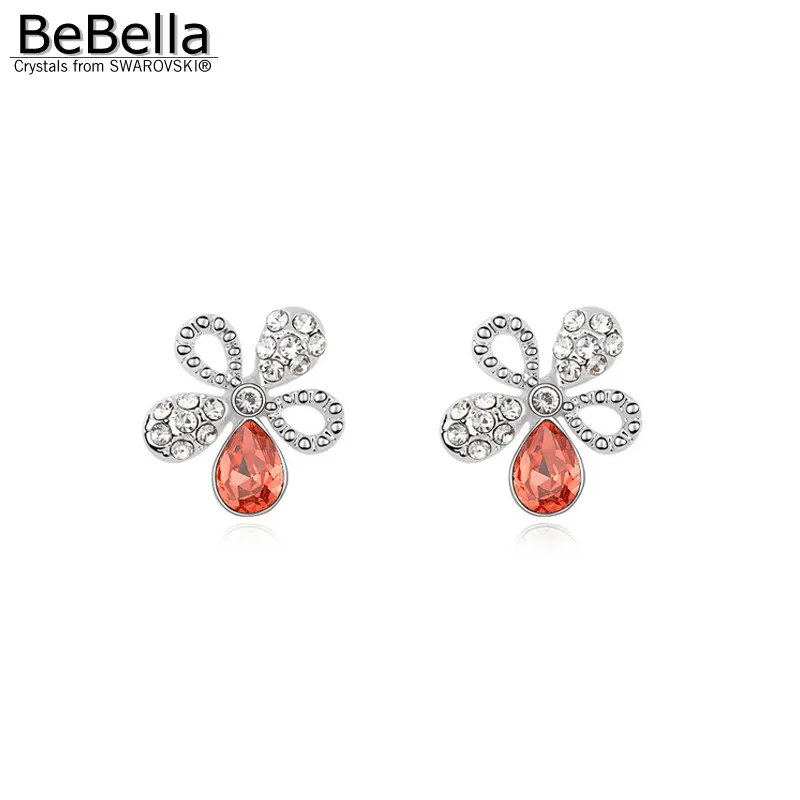 Женские серьги гвоздики с кристаллами Swarovski|flower stud earrings|stud earringsstud earrings for women |