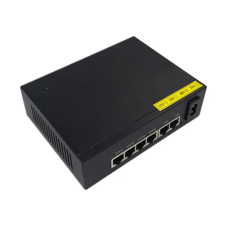 10 портовый гигабитный неуправляемый POE коммутатор 48 В 8*10/100 Мбит/с poort 2*10/100/1000 NVR