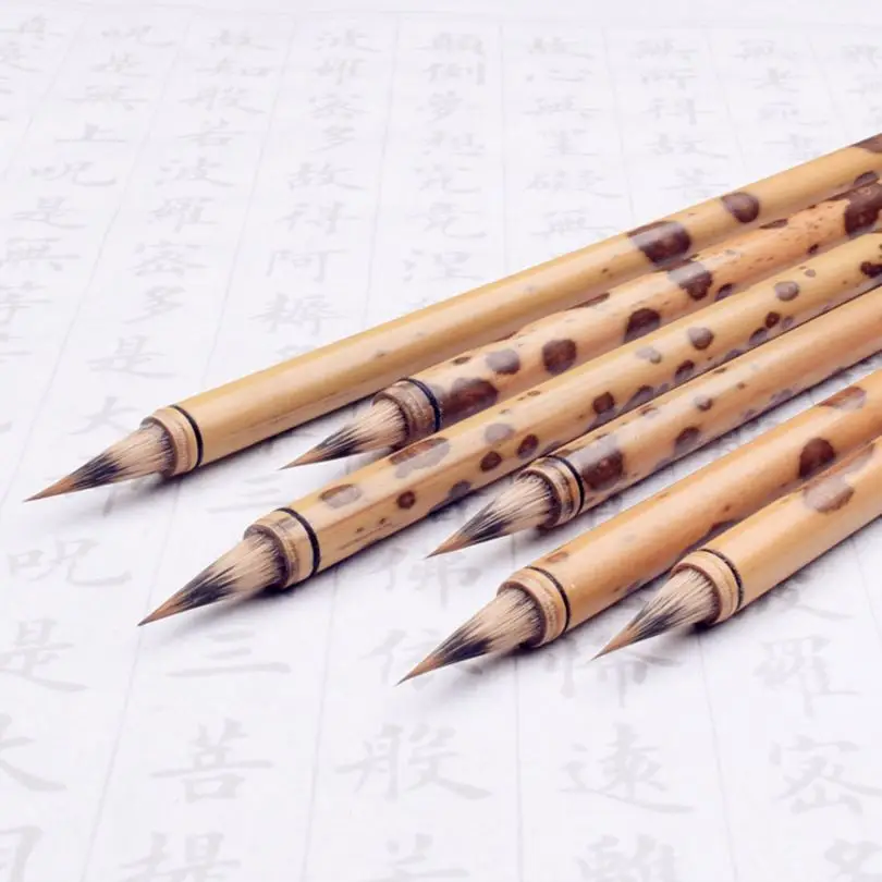 Китайская бамбуковая каллиграфия кисть для рисования каньцзи Суми волосы волка