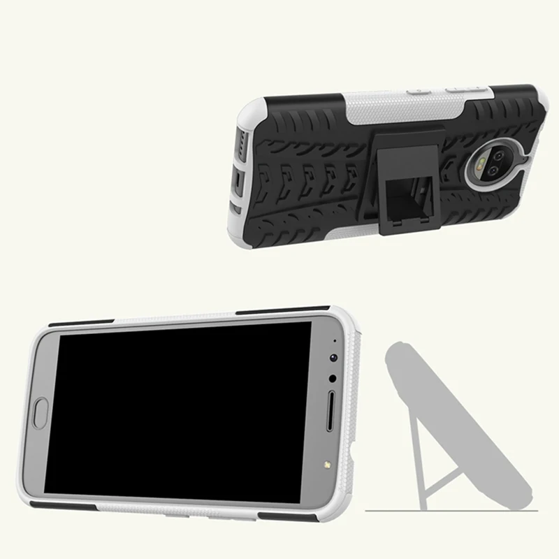 Чехол для Motorola MOTO G6 Plus G5S E4 E5 двойной бронированный чехол с подставкой Moto Z3 Play Z2 Z |