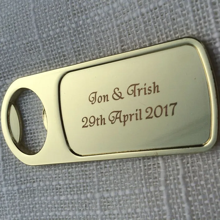 Блестящий Золотой цвет открывалка для бутылок вина Свадебная вечеринка подарок