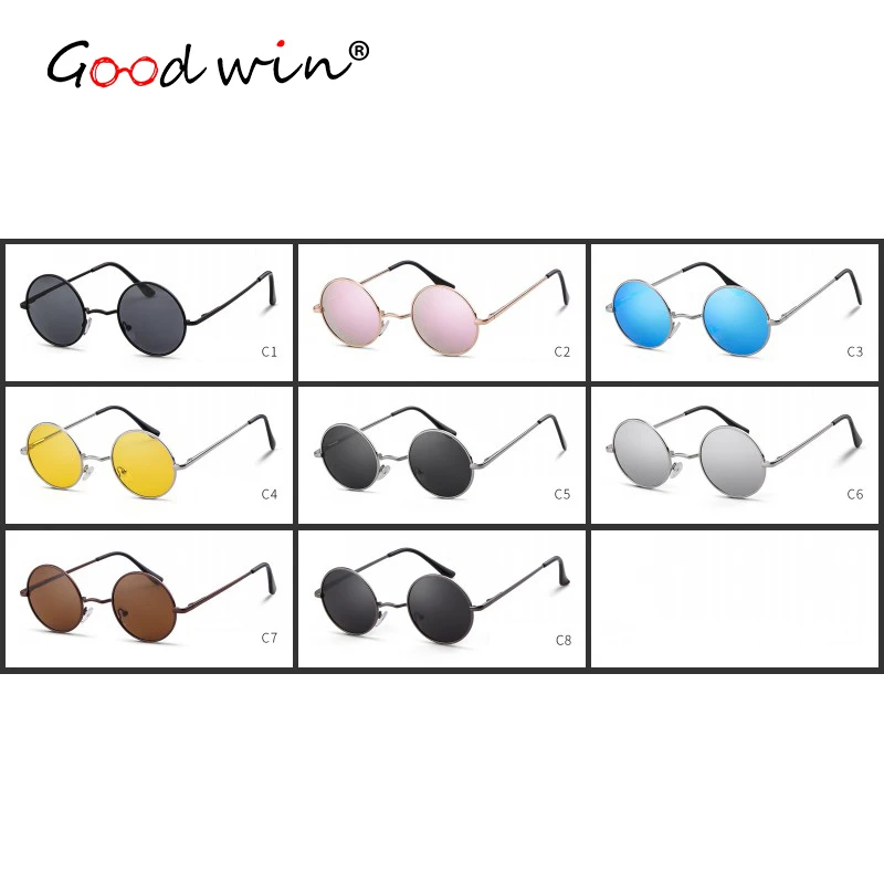 Good Win Vintage Sun Glasses For Men Polarized Sunglasses Women Retro Round Polaroid okulary polaryzacyjne damskie | Аксессуары для