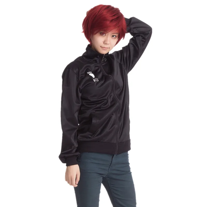 TOP Японское Аниме Haikyuu Cosplay Костюм Karasuno высокий школьный волейбол куртка клуба для мужчин и женщин унисекс Perucas Черная Спортивная одежда S-2XL - Цвет: TOP