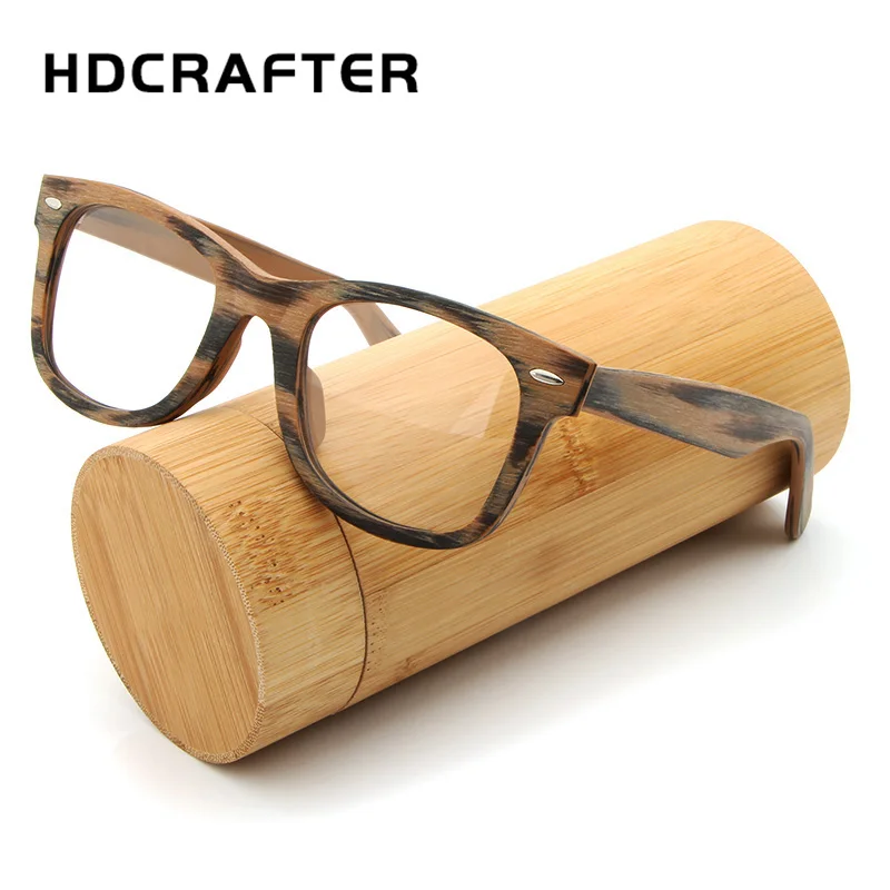 HDCRAFTER высокое качество мужские женские очки для близорукости деревянные оправа в