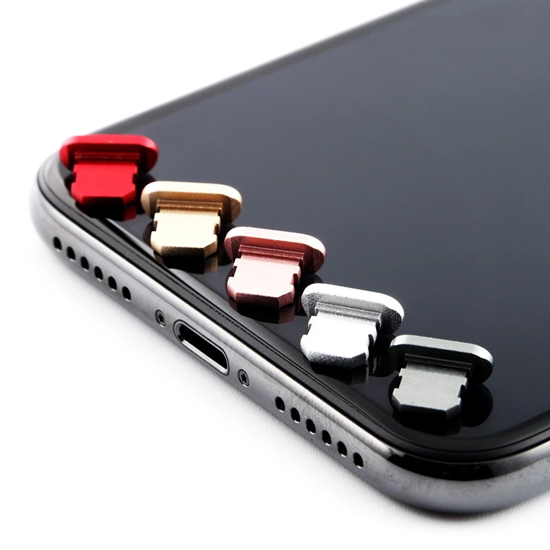 Metal Dust Plug Charging Port for iPhone 8 6S 7 Plus Mini For 5 5s SE Phone Accessories | Мобильные телефоны и аксессуары