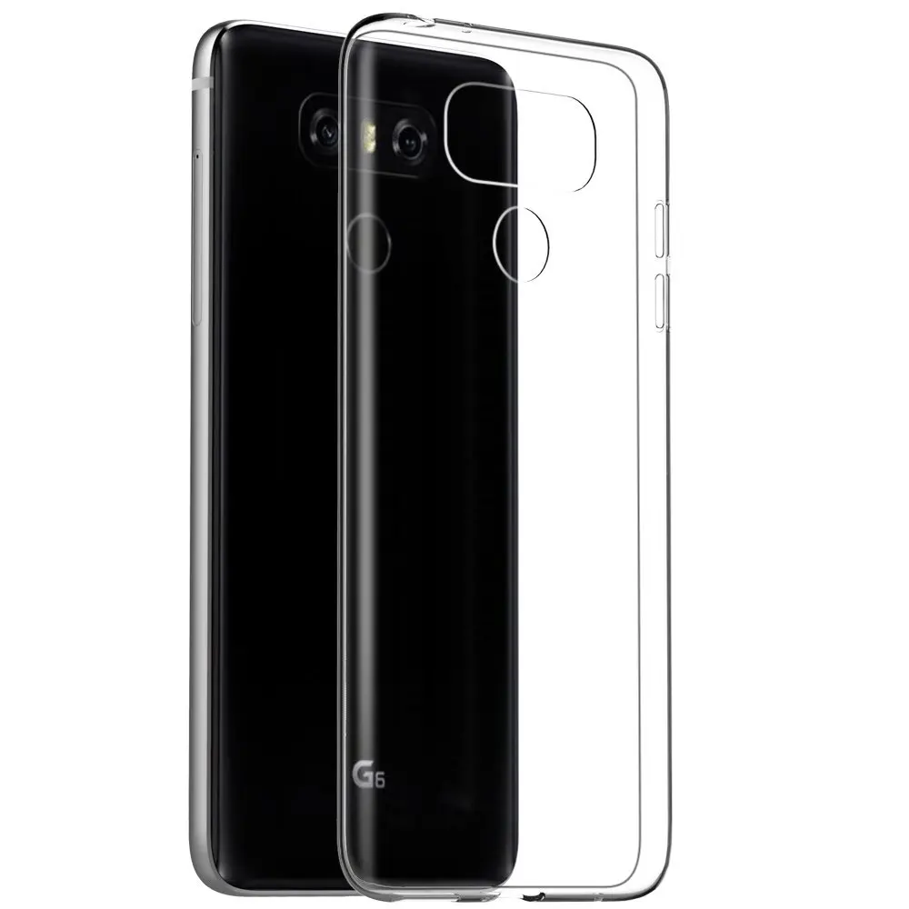 Мягкий прозрачный силиконовый чехол для LG G6 Plus ультра тонкий полный Чехол