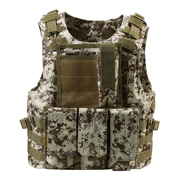 desert Camouflage CQB USMC Airsoft тактический военный Молл штурма плиты Перевозчик жилет тактический жилет CS открытый Пеший Туризм жилет - Цвет: desert Camouflage