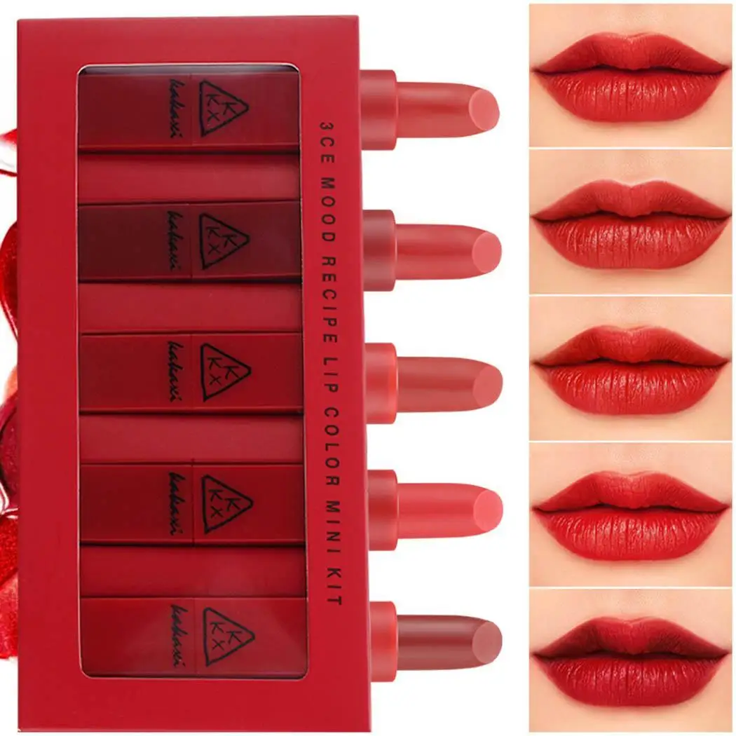 Матирующий крем 0 дюймов блеск длинная Косметика 2 мягкие губные помады новый