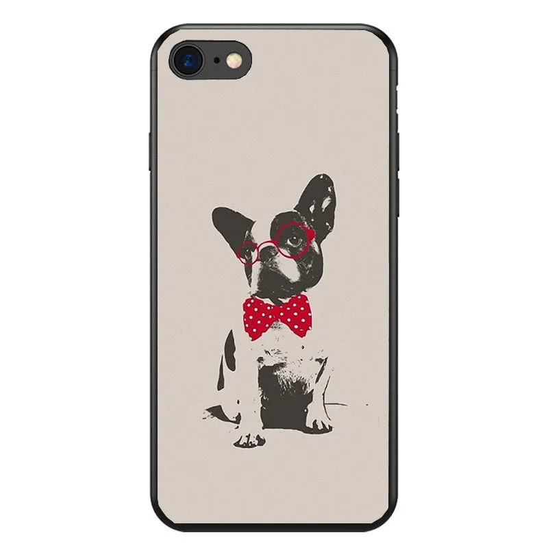 Cute Puppy Pug French Bulldog soft Silicone phone case for iPhone 8 7 6 6S Plus X XS MAX XR 10 5S SE Coque Shell |