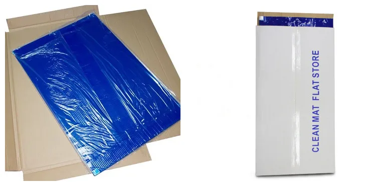 10 ковриков/коробок, 30 слоев на мат, 1" x 36", 4,5 C синий липкий мат, чистая комната ПВХ липкие коврики/клейкие колодки, используется для пола