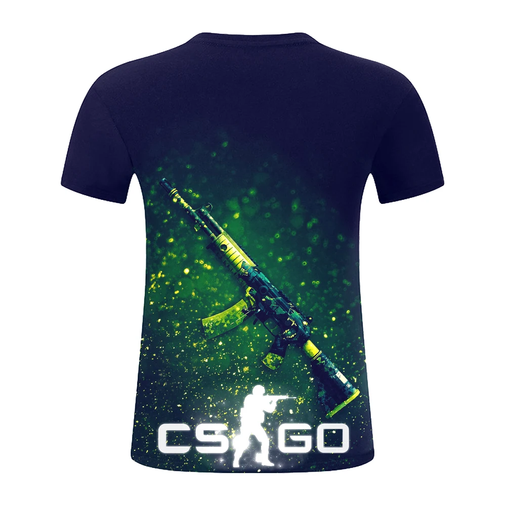 Весна CSGO 3D мужская футболка высокого качества брендовая одежда забавная