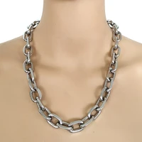 handmade men women unisex punk chain necklace punk street choker statement collar gothic kolye hiphop ketting