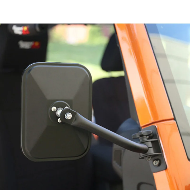 Прямоугольные зеркала боковые для Jeep Wrangler JK CJ YJ TJ 07 17 устойчивые к тряске дорожные