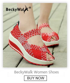 BeckyWalk плетеная обувь ручной работы; женская повседневная обувь; дышащие кроссовки на плоской подошве без застежки; сезон весна-осень; женские лоферы на плоской подошве; WSH2917