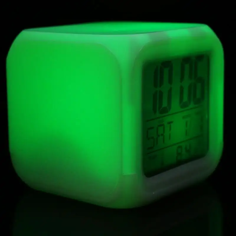 Красочные Изменение Цвета Будильник Творческий Дом Моды Световой Будильник|color