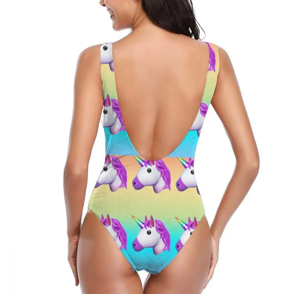 Единорог массив звезда купальник радужной расцветки женский цельный 3D принт