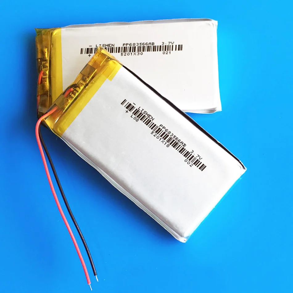 

5 pcs 3.7V 1800mAh lipo lithium polymer Rechargeable battery cells for GPS navigator DVD recorder e-book camera speaker 683566