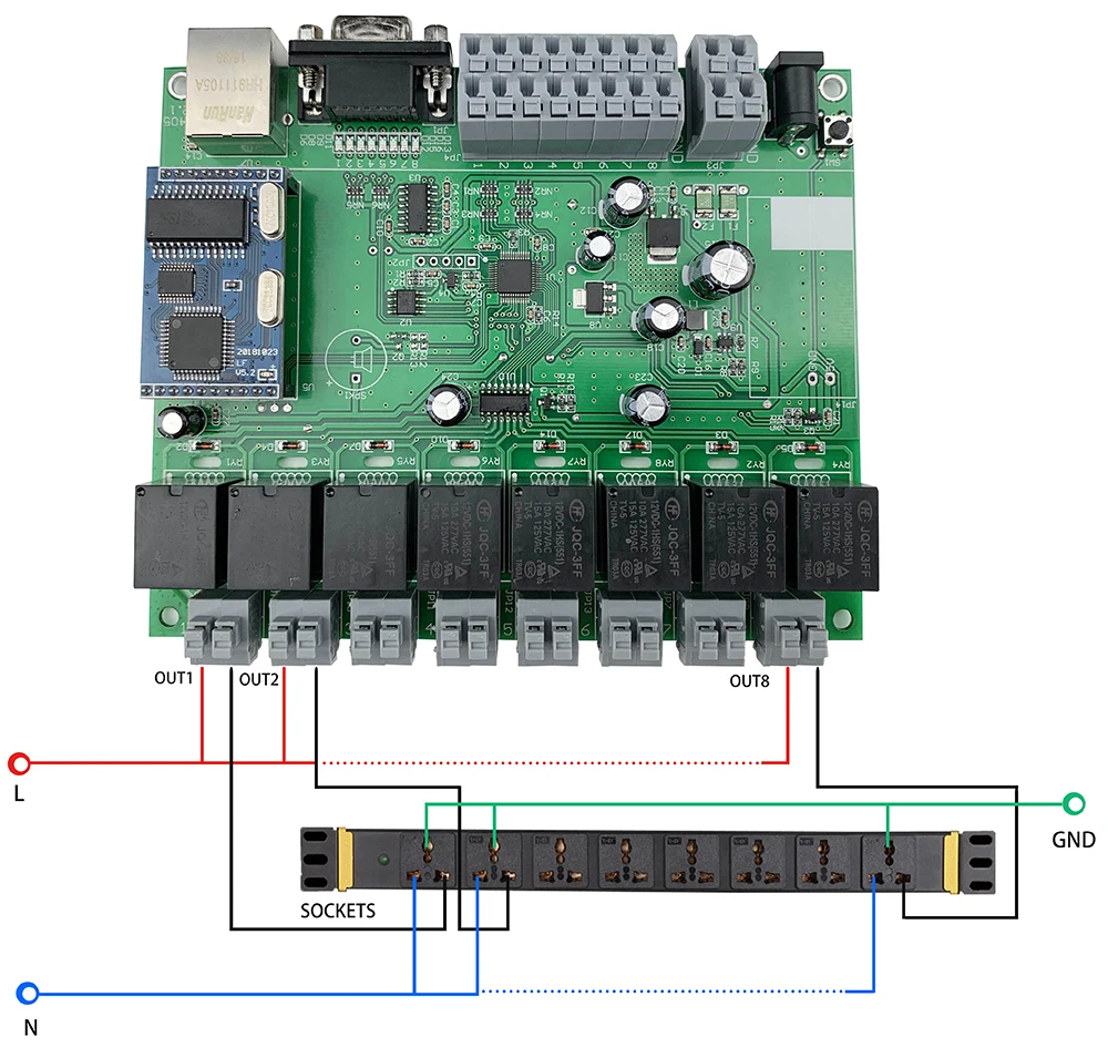 Ethernet модуль управления реле Lan Wan сетевая паутина сервер RJ45 RS232 порт 4 канала TCP IP коммутатор DIY PCB плата умный дом
