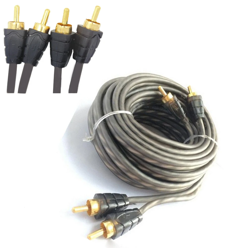 Аудиокабель для большинства автомобилей 5 м 12 В в RCA кабель питания провод