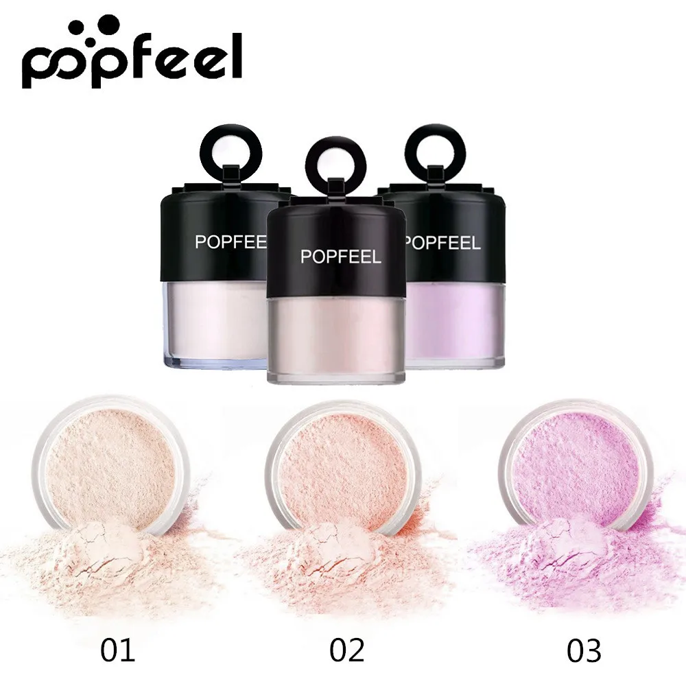 Popfeel 3 цвета гладкая свободная пудра натуральный нюдовый Макияж для лица основа с