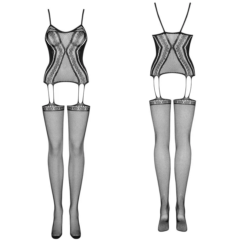 qq400 bodystocking Sexy Lingerie Porno Lenceria Femenina Plus Size Women Erotic Langerie Sexy Costumes Lenceria Mujer Sexy Underwear Black 4q0q0 - Цвет: qq400 bodystocking