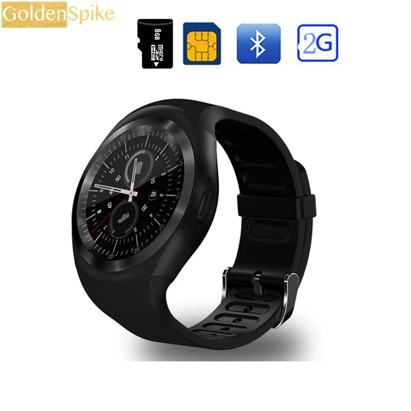 Y1 Смарт часы Поддержка Nano SIM и карты памяти Smartwatch носимых Smart Electronics запас для iOS