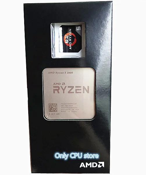 Процессор AMD Ryzen 5 2600 R5 2600 ГГц шестиядерный ЦП с двенадцатью потоками, разъем AM4