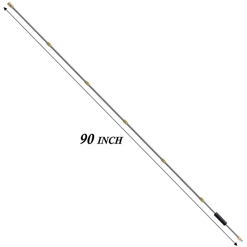 Automobiles Pressure Washer Extension Wand Set Replacement Lance with Spray Nozzle snow foam 7.5 Feet1/4''Quick Connect 4000PSI |