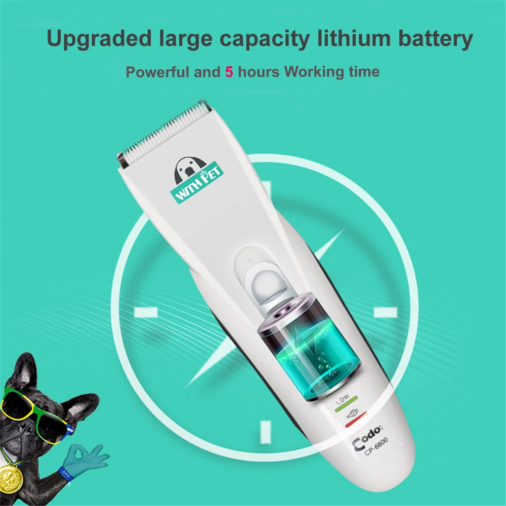 Codos CP-6800 профессиональная машинка для стрижки домашних животных триммер собак