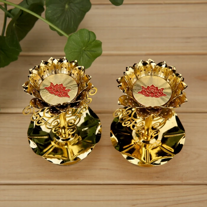Подсвечник Lotus лампа Будды для подсвечника светильник в металлической рамке