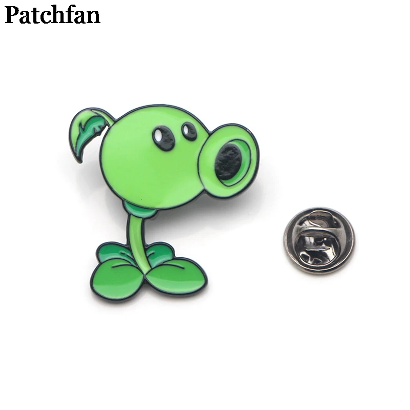 Patchfan Растения против Зомби мультфильм цинк булавка para рюкзак одежда для сумки рубашка шляпа insignia значки броши для мужчин и женщин A2037