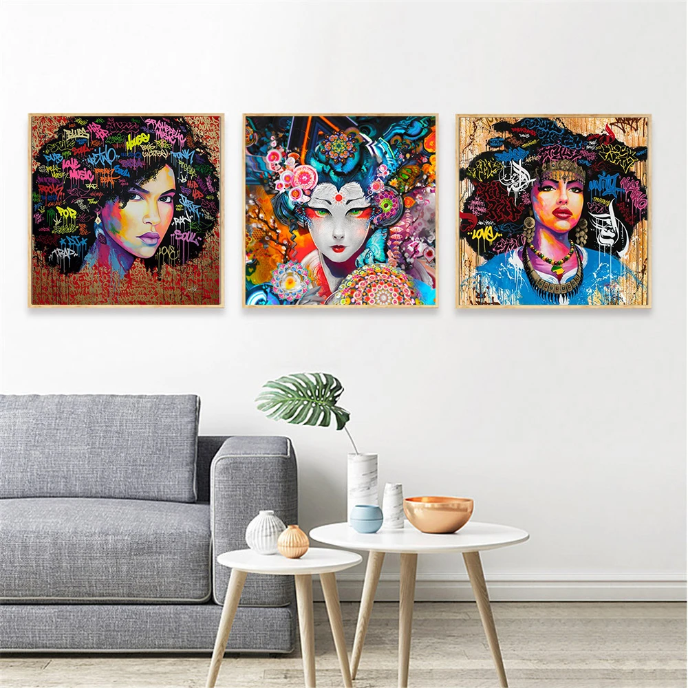 Картина маслом постер настенное искусство абстрактный современный африканский