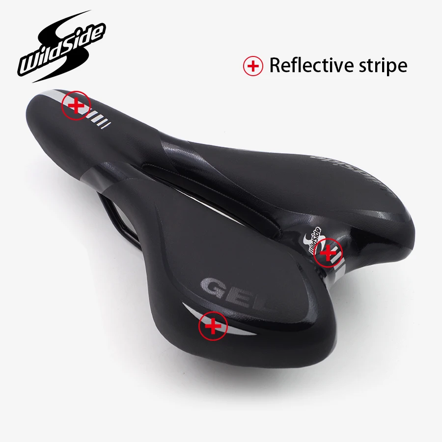 Велосипедное седло Удобная широкая открытая гелевая велосипедная Подушка MTB
