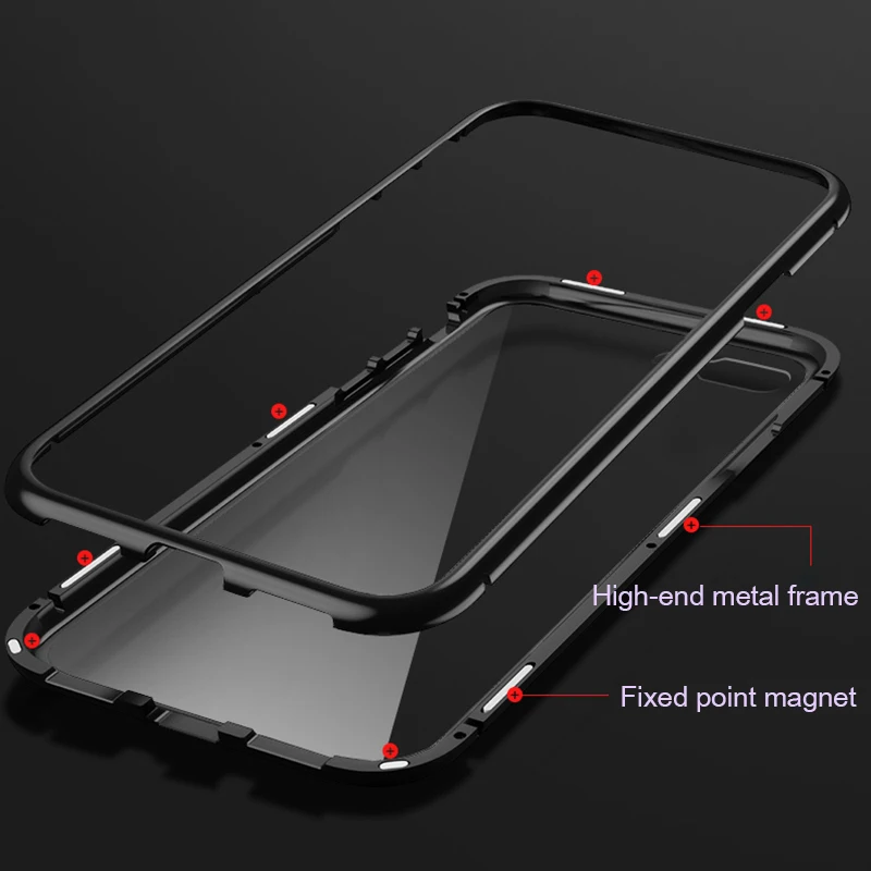 360 магнитный чехол для huawei Nova 5T чехол s Honor 20S 9X 8X 10i 20i P20 Lite P30 Pro P Smart Z Y9 Prime двойное стекло