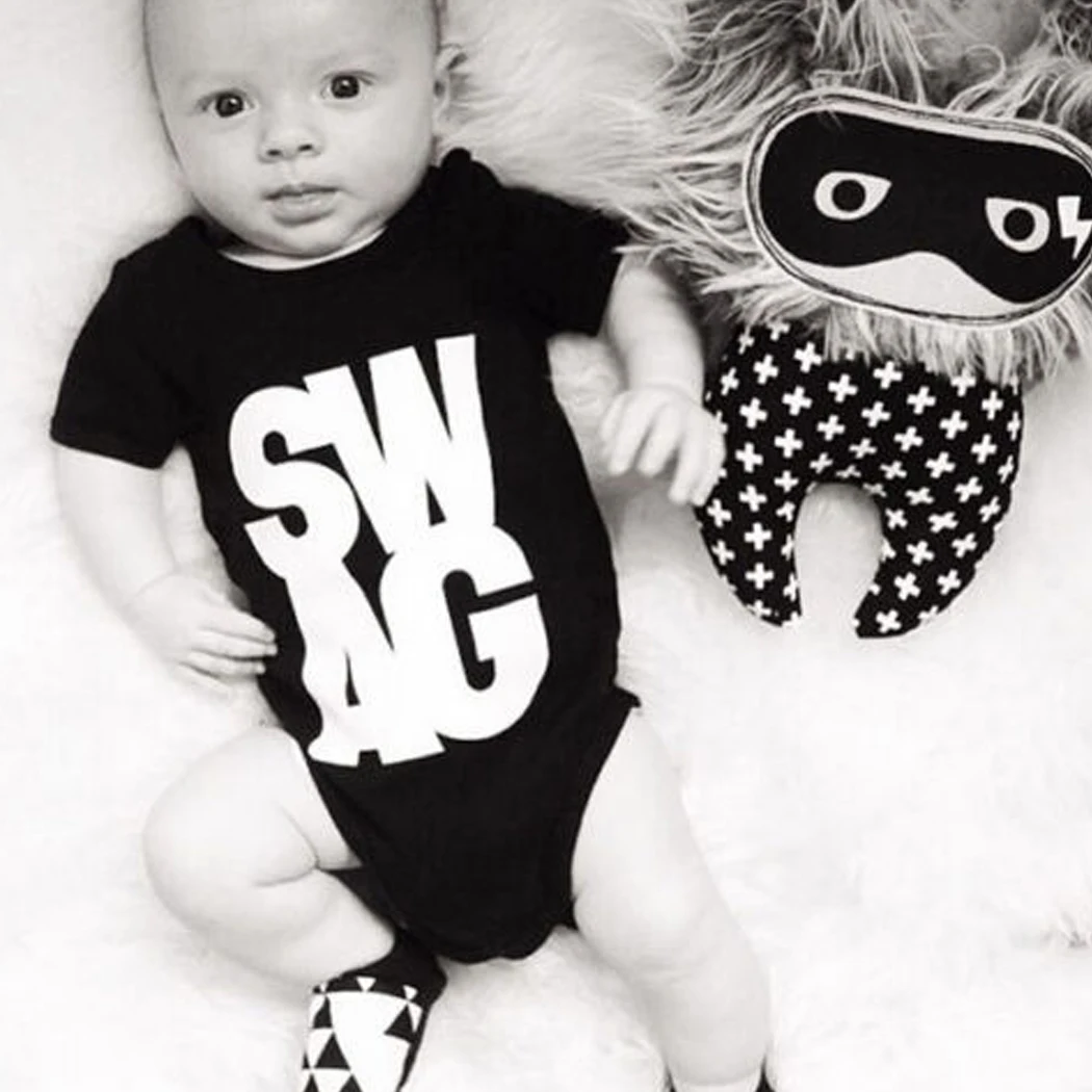 Новая модная одежда для новорожденных Комбинезоны маленьких мальчиков и девочек