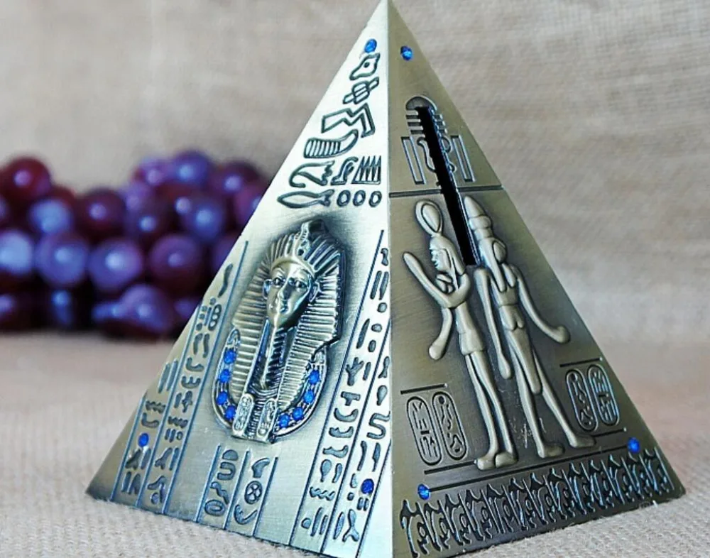 Классический винтажный Ретро Пирамида сберегающая коробка Копилка ручная