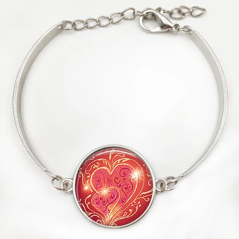 Кулон со стеклянной подвеской в виде сердца для женщин и девушек|heart necklace|valentine