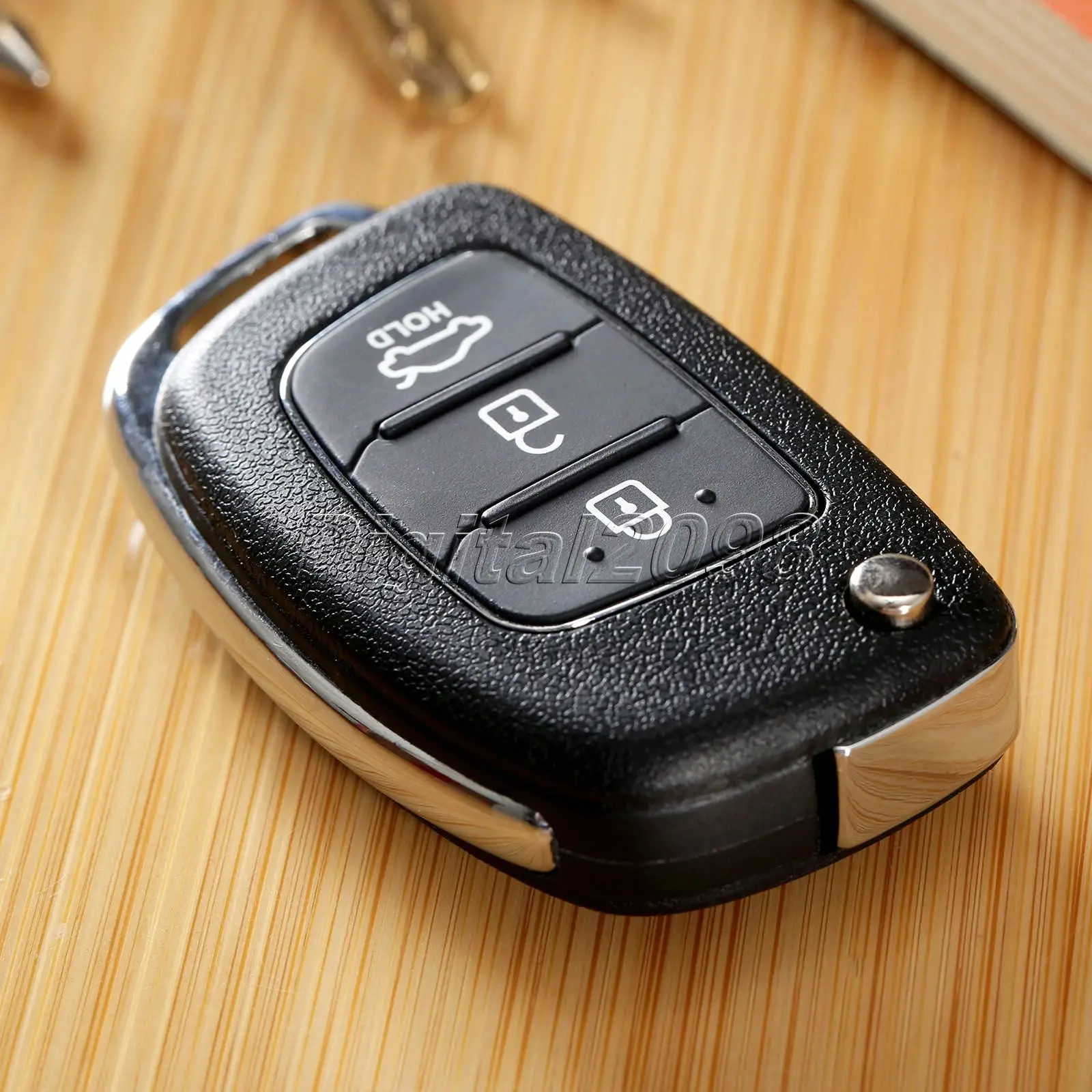 Yetaha Сменный Чехол для автозапчастей с 3 кнопками откидной складной чехол