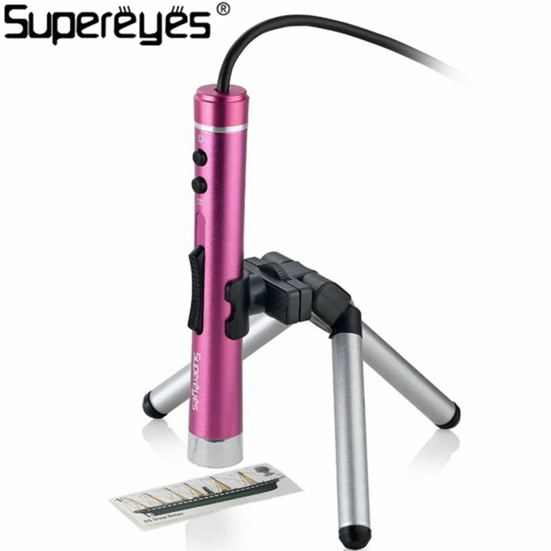 Spereyes B010-S 300X2 Мп цифровой USB микроскоп Видео Камера ручной микроскоп лупа Серебряный Портативный случае. светодиодный кожи проверить
