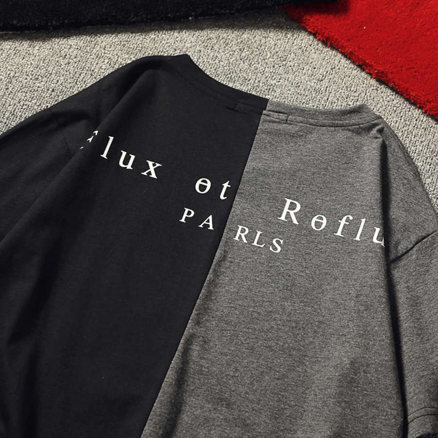 Мужская футболка в стиле пэчворк с принтом панк рок музыки рэпа забавная Erkek Tumblr